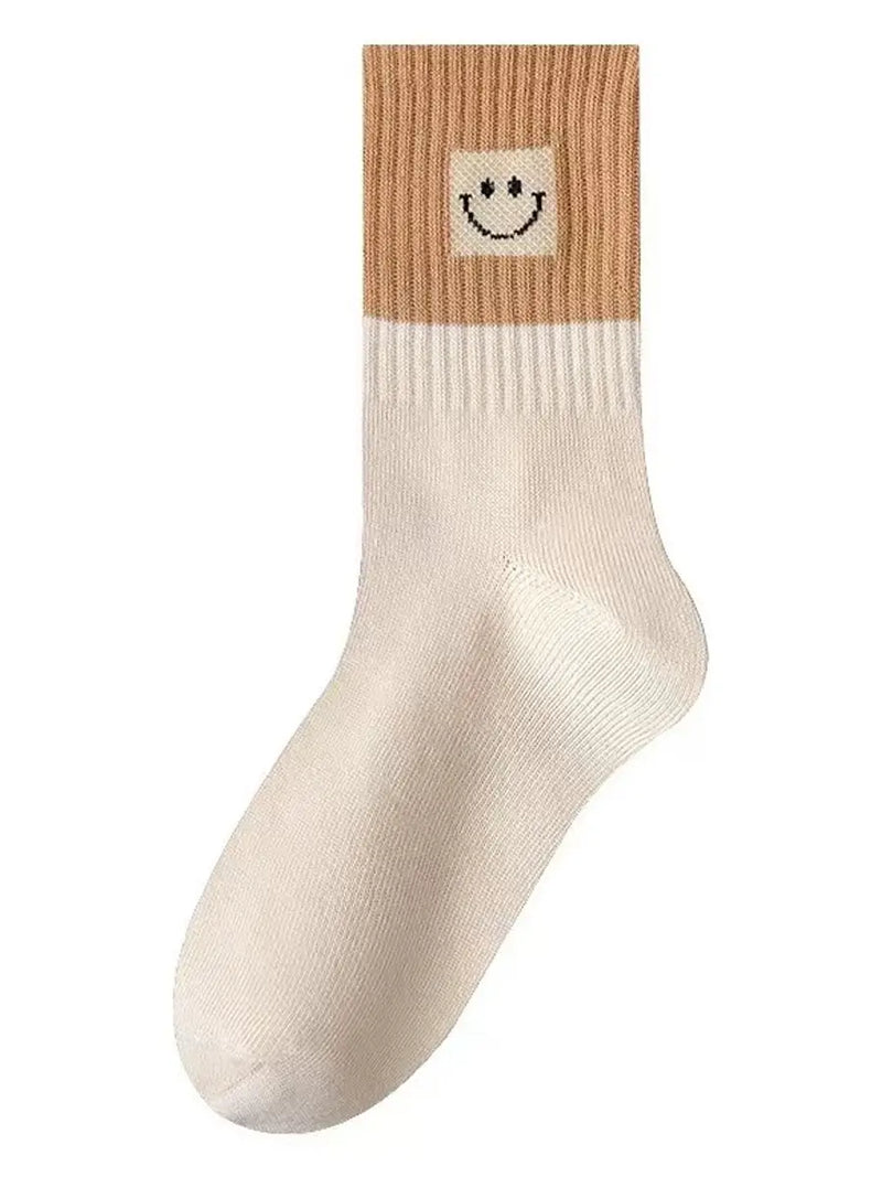 Two Toned Smiley Socks