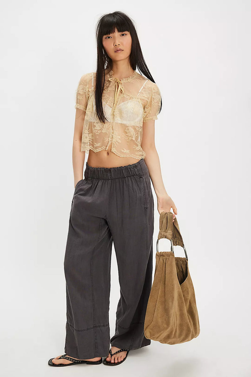 Days End Linen Pull-On Pants