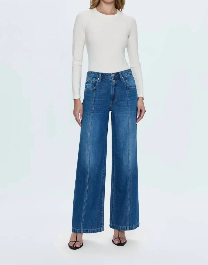 Jadyn Seamed Low Slung Palazzo - Imagine