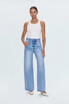 Caleb High Rise Relaxed Stacked Waist Jeans