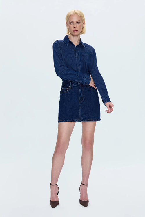Pixie Mix Media Mini Dress