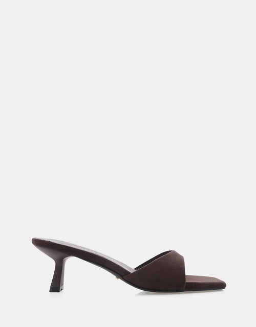 Meadow Cacao Suede Heels