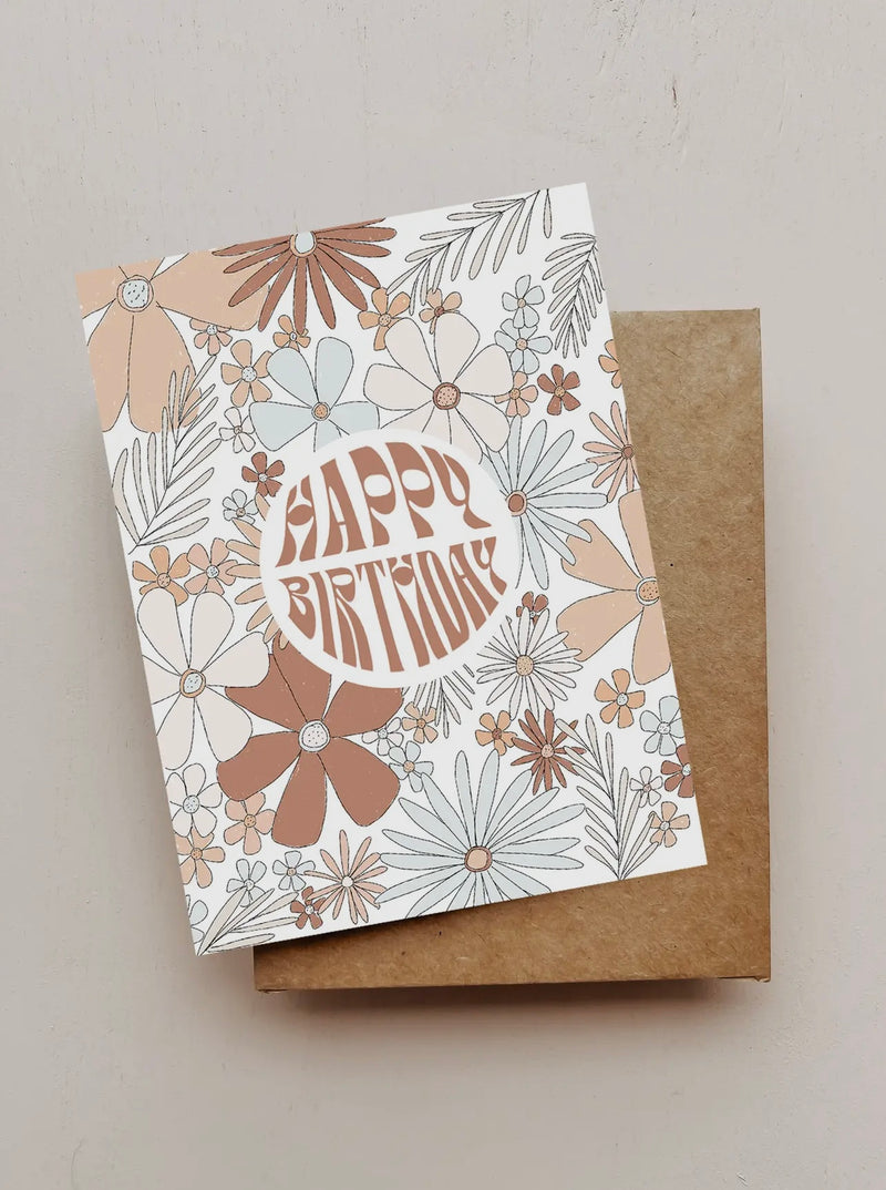 Flower Power Bday Card