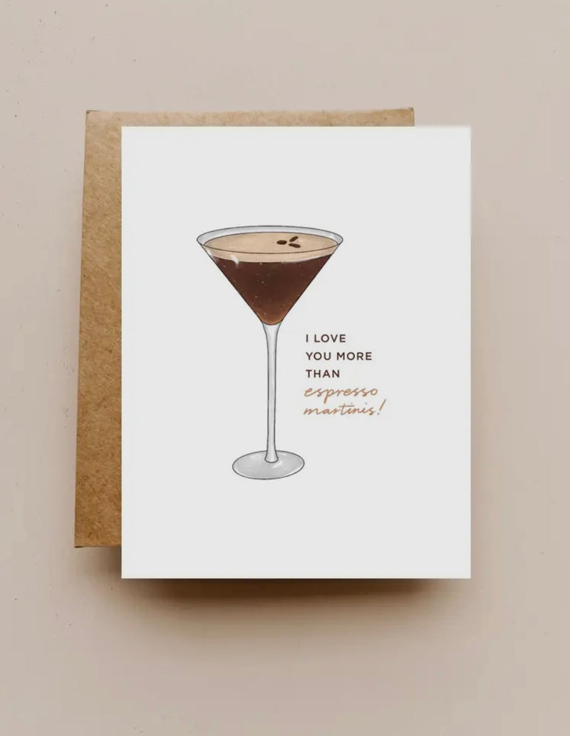 Expresso Martini Bday Card