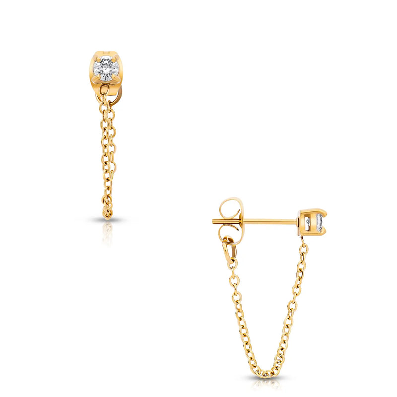 Sloan Chain Stud Earring