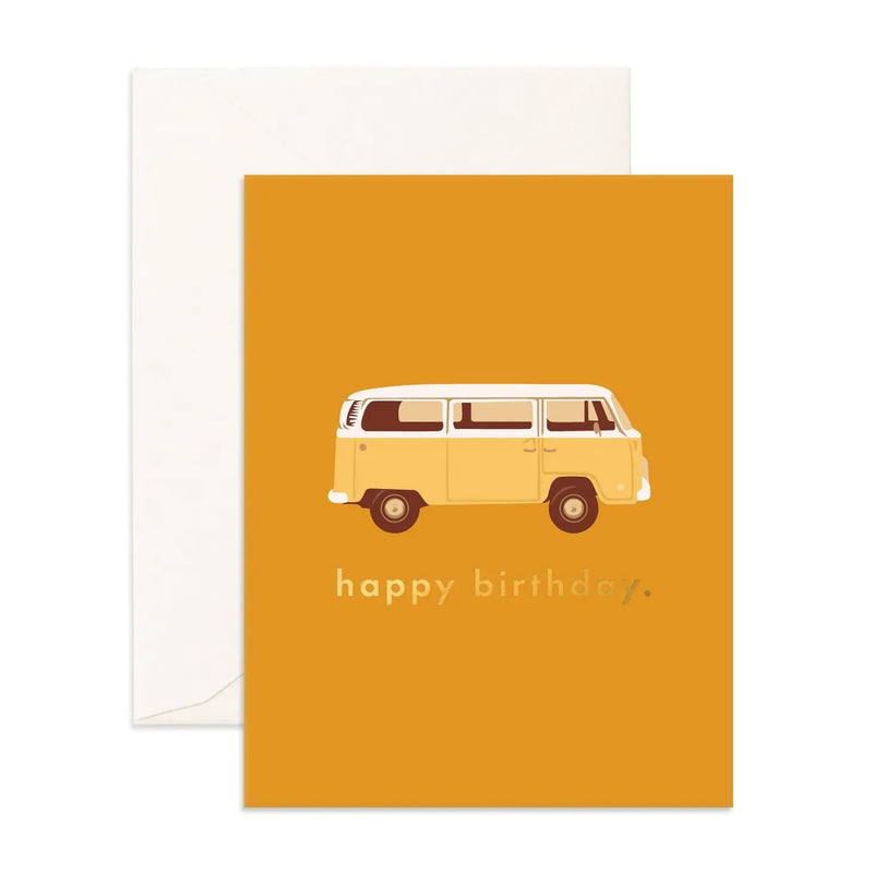 Birthday Van Card