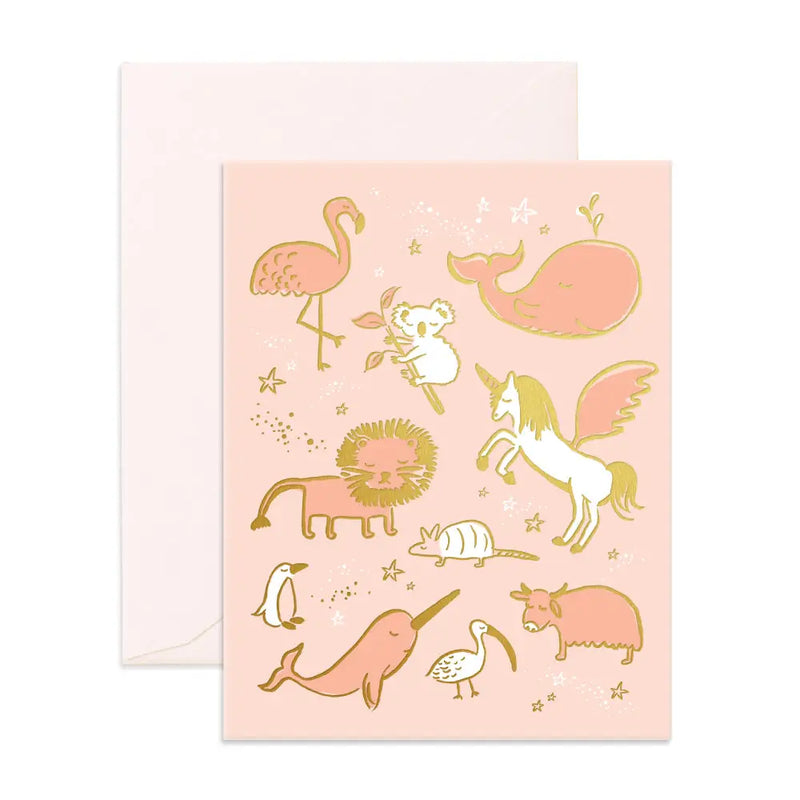 Magical Baby Animals Card