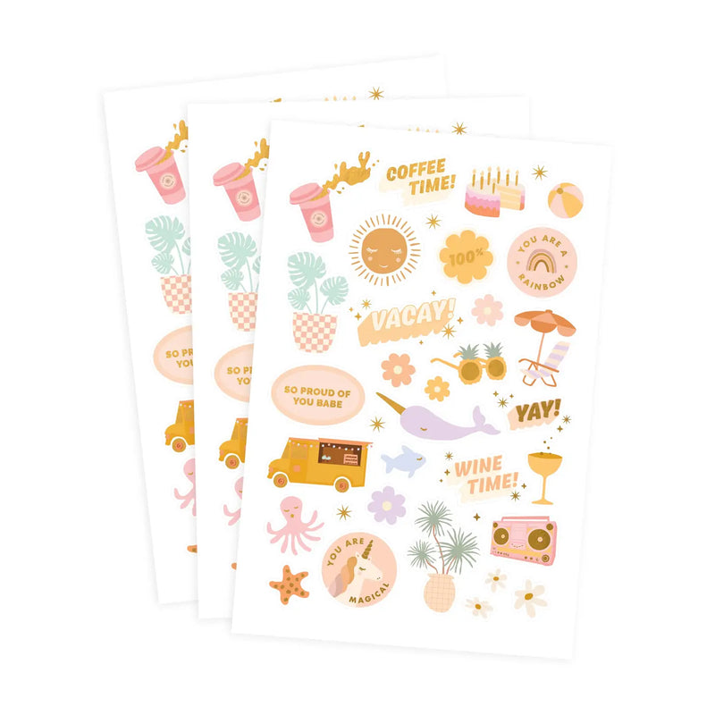 Vacay Sticker Set