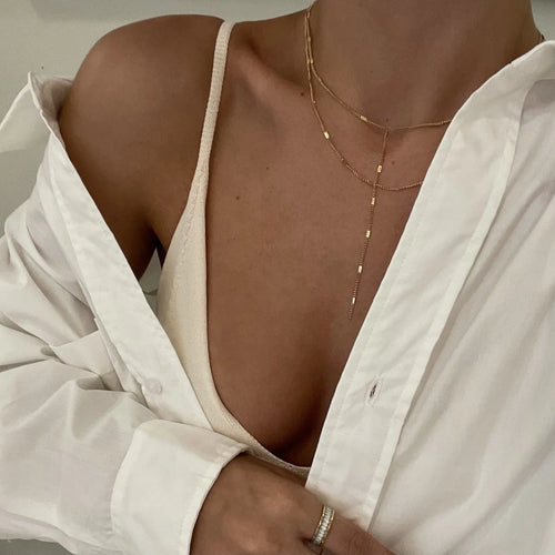 Camilla Dainty Lariat Chain Necklace