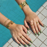 Vesna Braided Herringbone Chain Bracelet