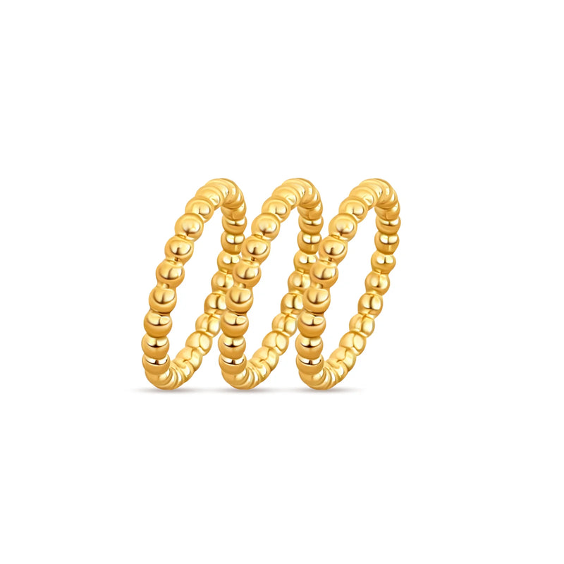 Lucia Beaded Triple Ring