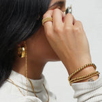 Lucia Beaded Triple Ring