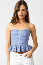 Saylor Checkered Top