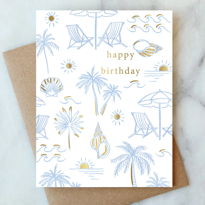 Beachy Birthday Card