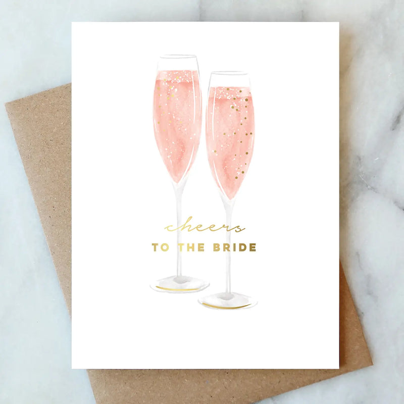Bubbles For The Bride Card