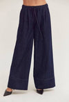 Bella Chambray Wide Leg Pants