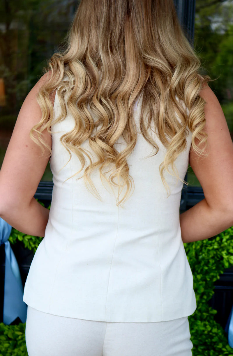 Teagan Linen Vest