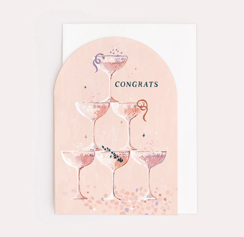 Champagne Congrats Card