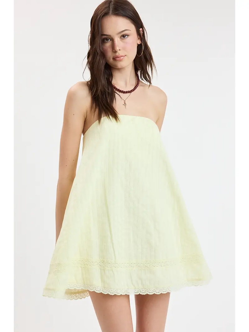 dani mini dress white Dani Embroidered Floral Mini Dress M