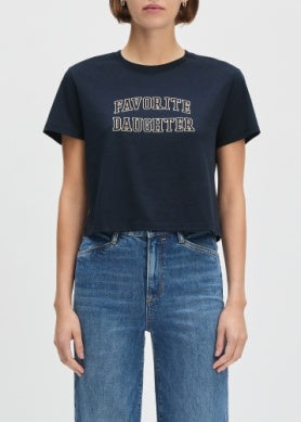 Favorite Daughter Cropped Collegiate Tee