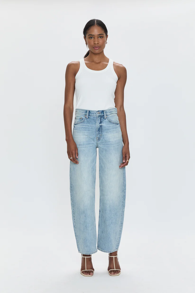 Wes High Rise Barrel Jean - Spectacle