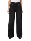 GEMMA WIDE LEG STUDDED JEANS
