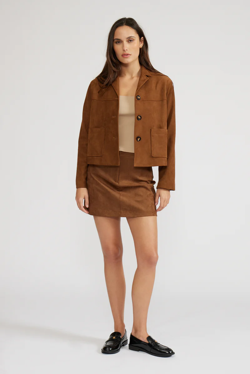 Brenda Faux Suede Jacket
