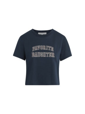 Favorite Daughter Cropped Collegiate Tee