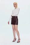 ABI HIGH RISE MINI SKIRT - CABERNET