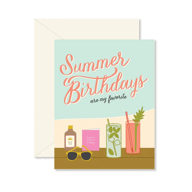 Summer Birthday Greeting Card