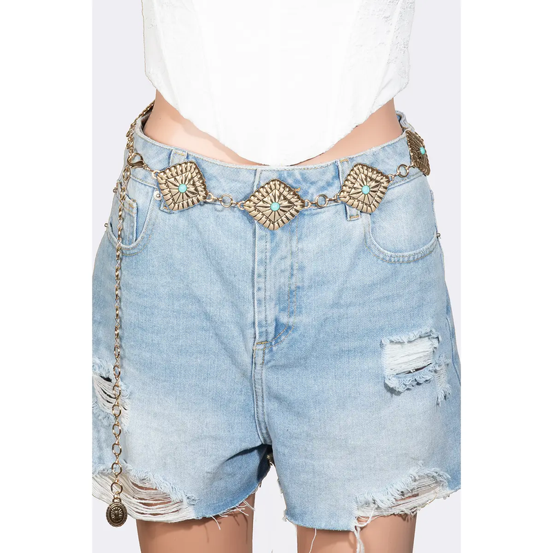Diamond Shape Waist Chain Belt