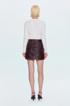ABI HIGH RISE MINI SKIRT - CABERNET