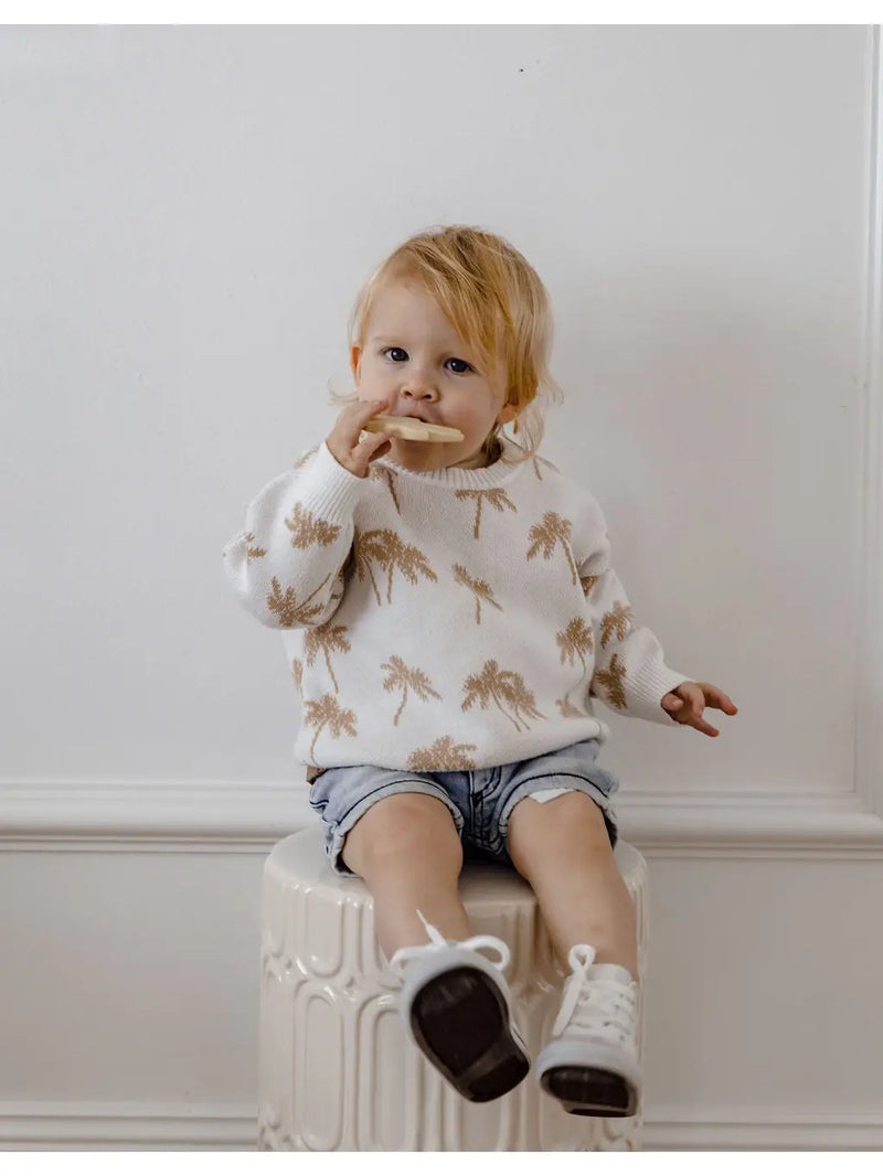 Palm Tree Knit Sweater