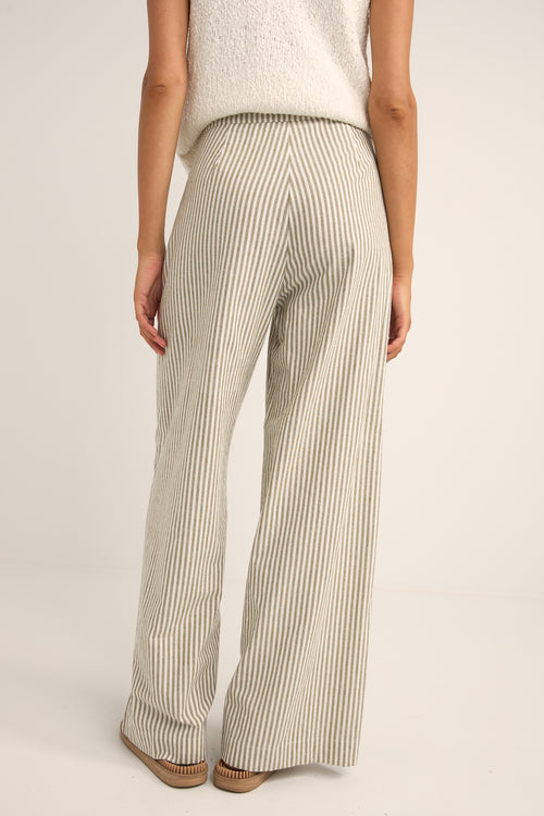 Valley Stripe Wide Leg Pants