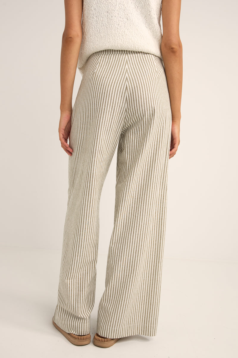 Valley Stripe Wide Leg Pants