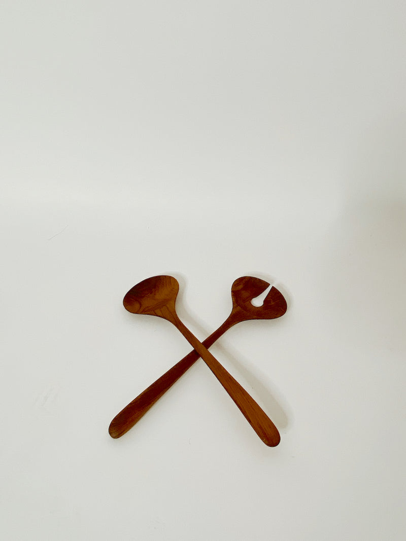 Teak Wooden Salad Tongs