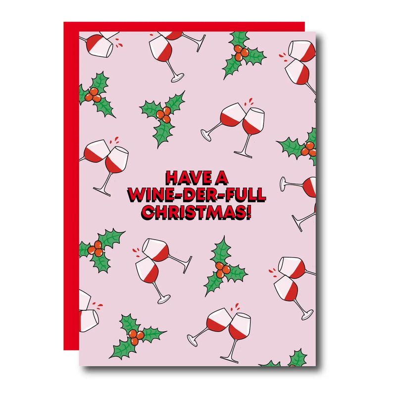 Wine Xmas Card