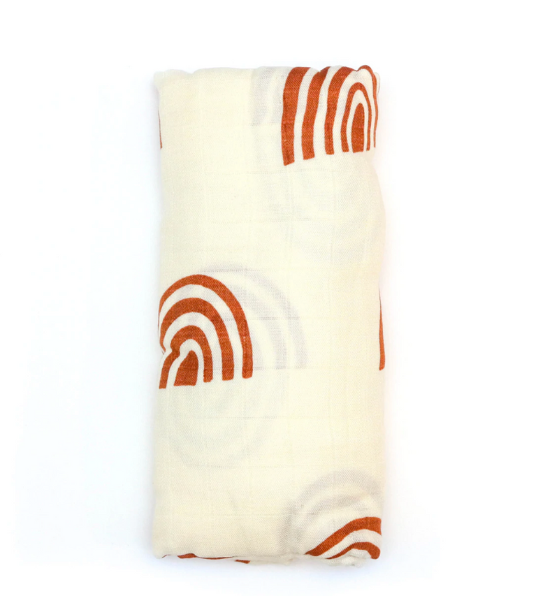 Retro Rainbow Swaddle