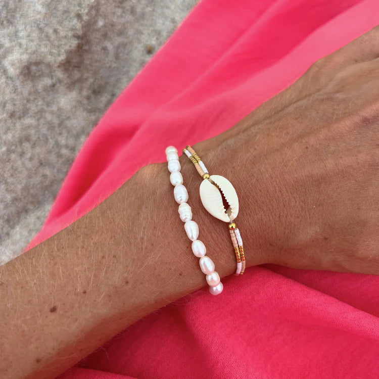 Beaded Cowrie Shell Bracelet